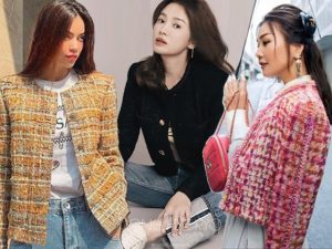 Song Hye Kyo và những lần mix đồ cùng áo vải tweed