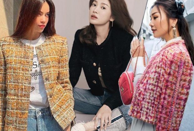 Song Hye Kyo và những lần mix đồ cùng áo vải tweed