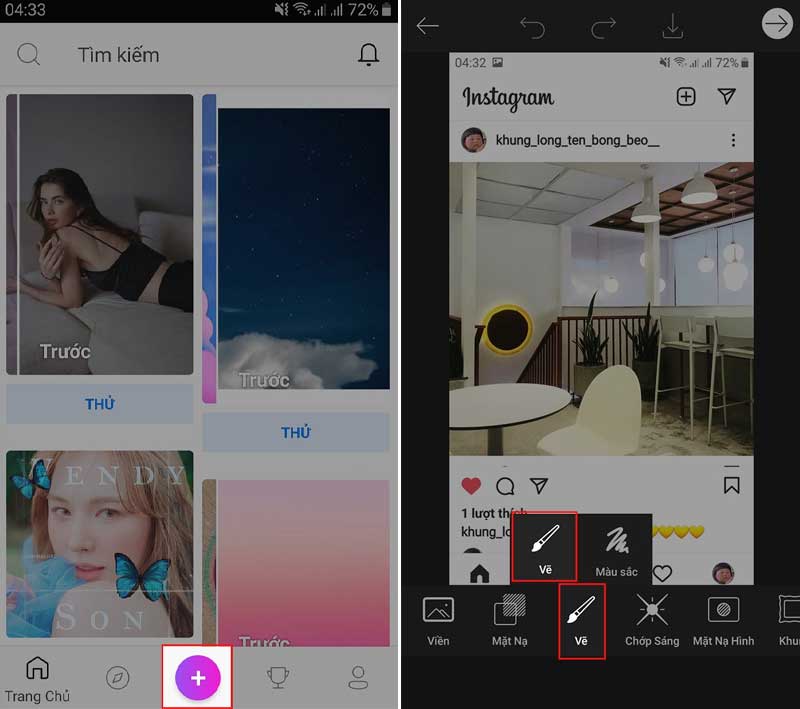 Cách tạo khung instagram để ghép ảnh đăng story đơn giản