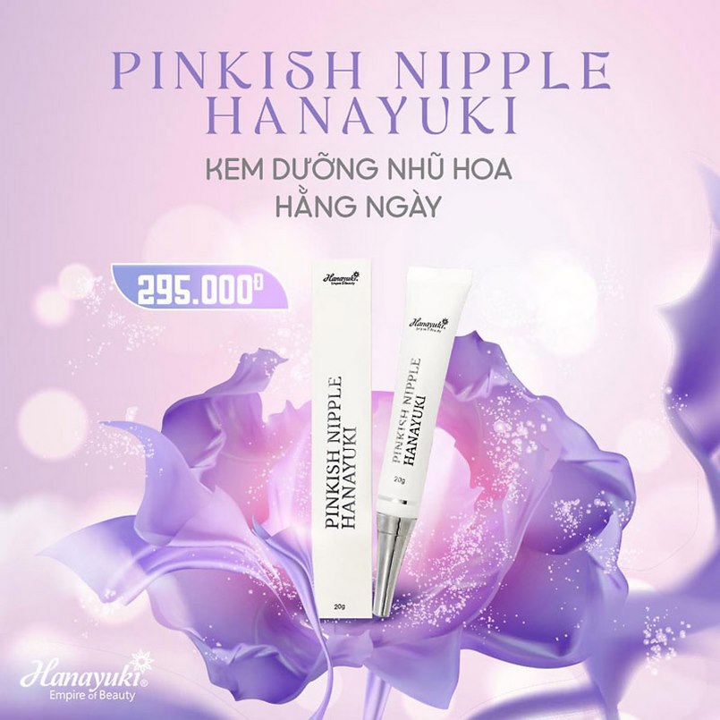 Pink Nipple Hanayuki là kem giúp làm nhũ hoa trở nên hồng hào, mịn màng hơn